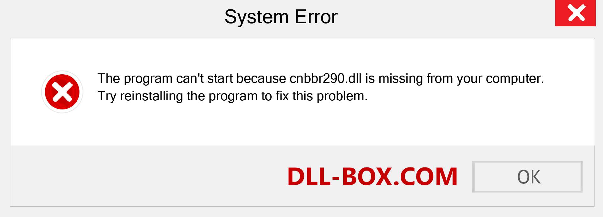  cnbbr290.dll file is missing?. Download for Windows 7, 8, 10 - Fix  cnbbr290 dll Missing Error on Windows, photos, images